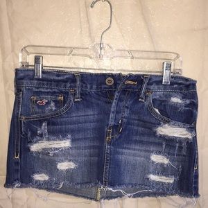 Hollister denim mini skirt Sz 0